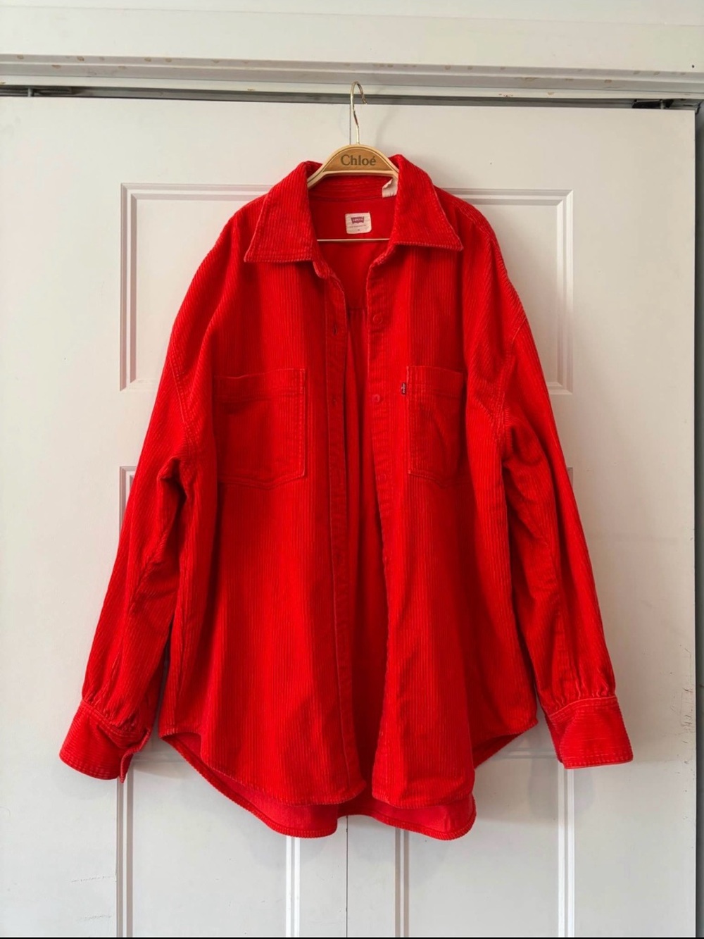 Levi’s Red Corduroy Overshirt Jacket - size M